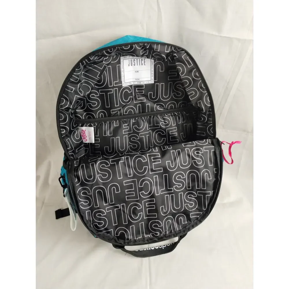 Justice J-Sport Girl’s Teal Backpack - 17